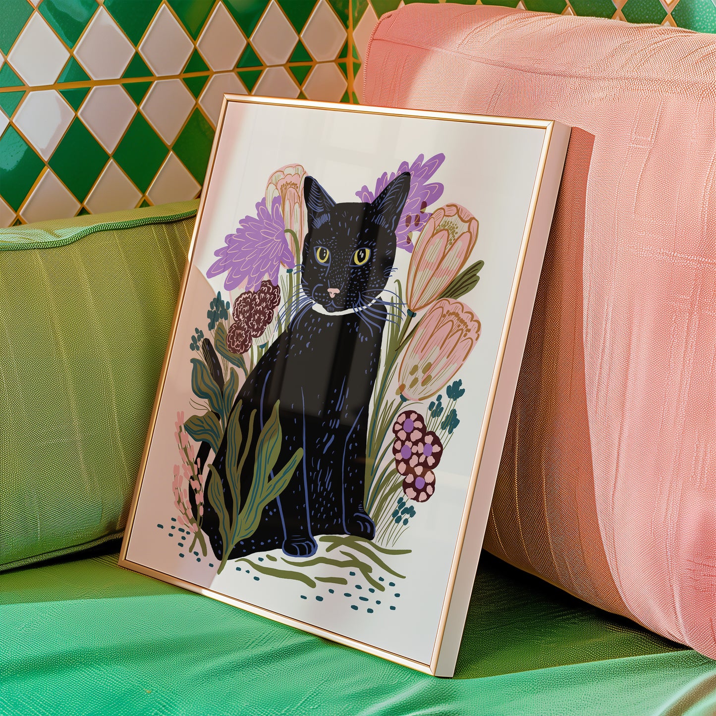 Black Cat - Art Print