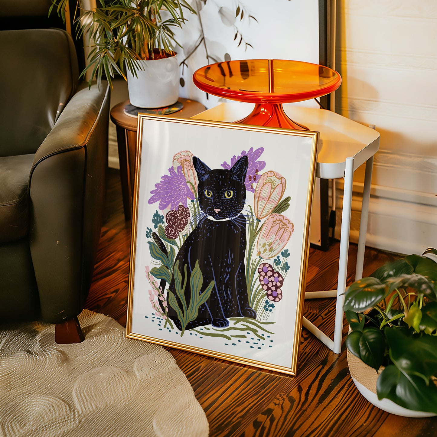 Black Cat - Art Print