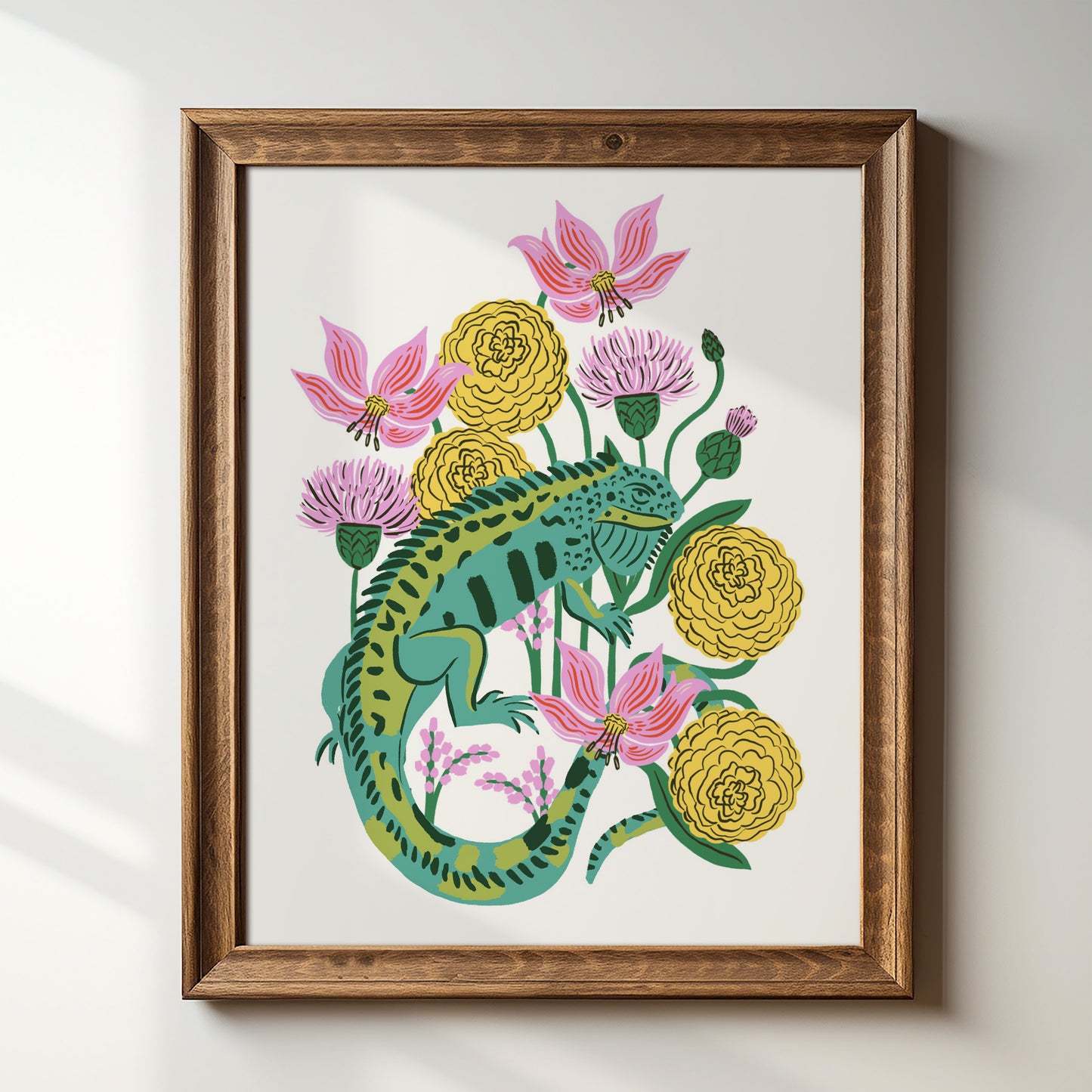 Bold Iguana - Art Print