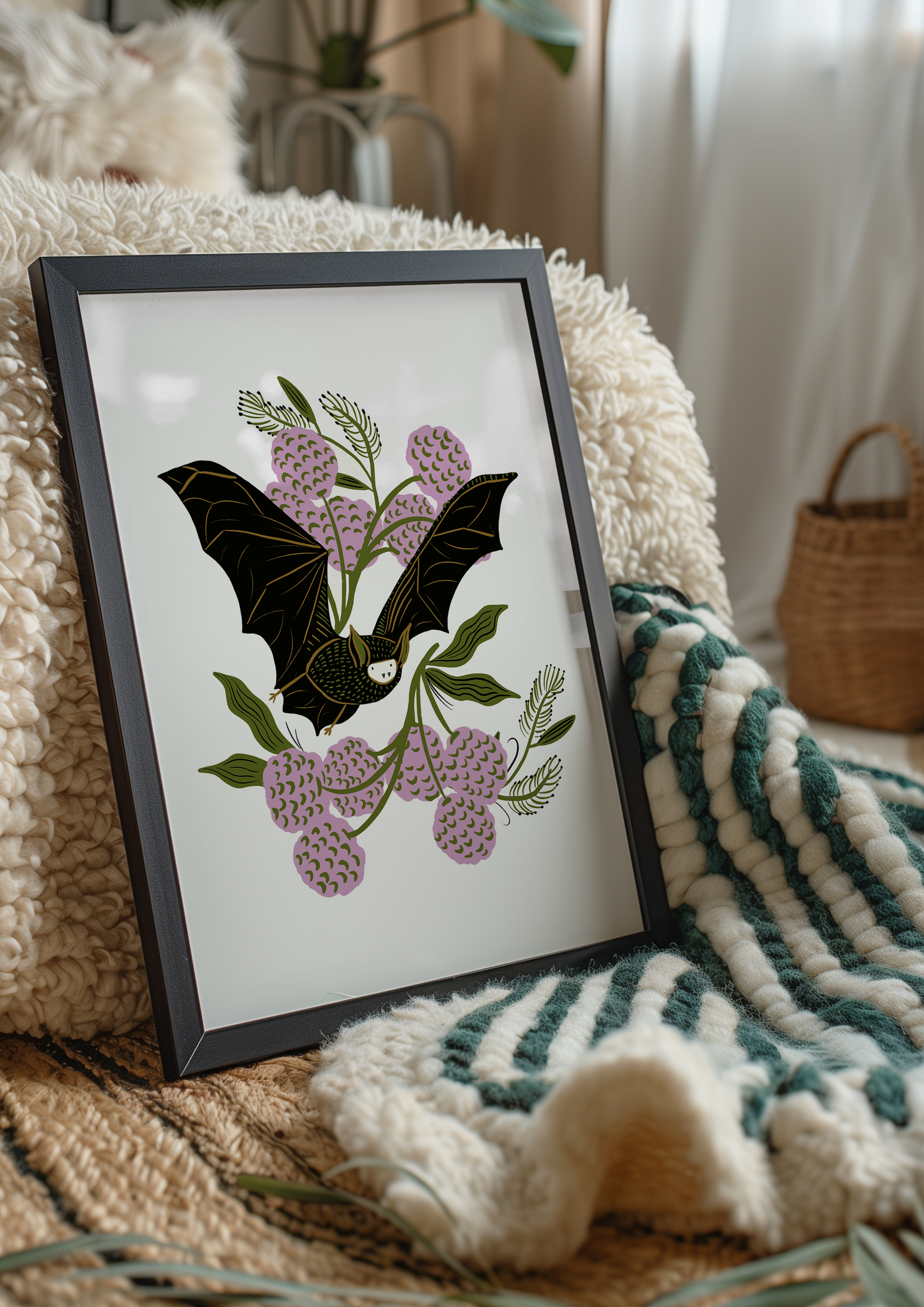 Vintage Bat - Art Print