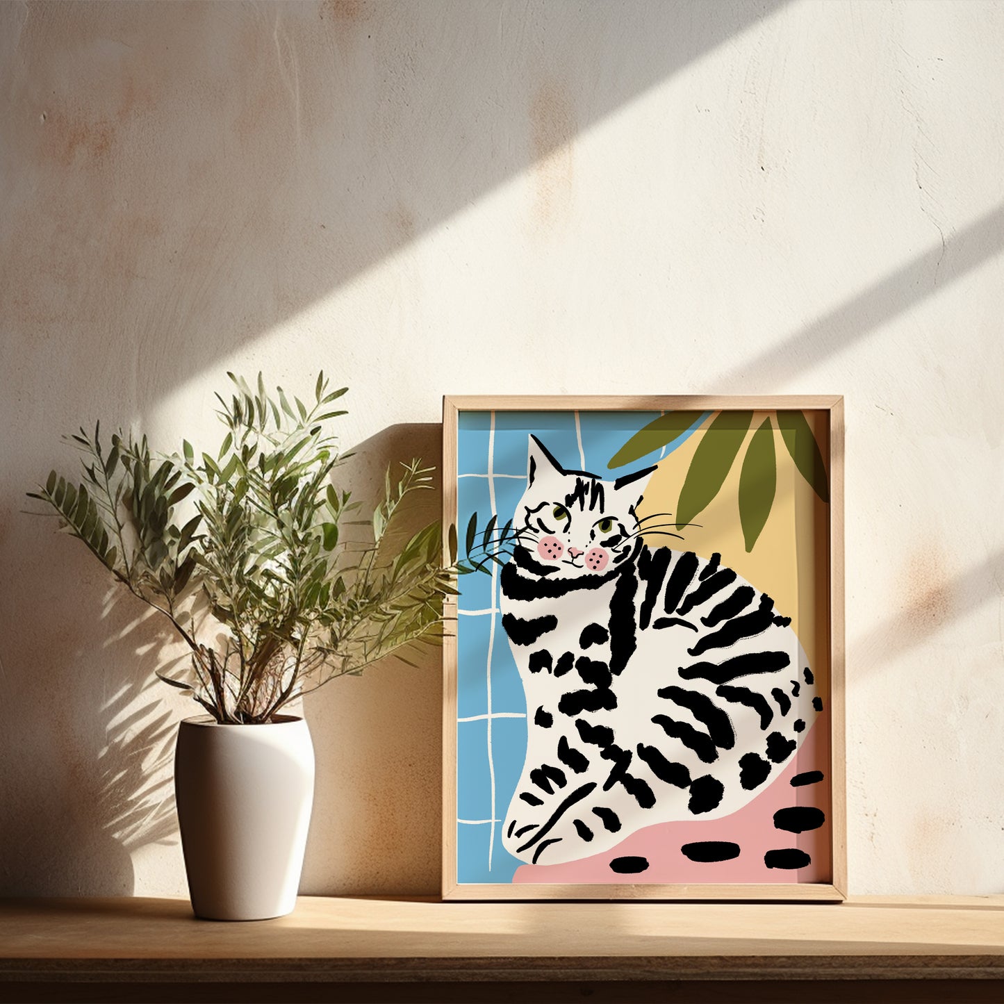 Abstract Cat - Art Print