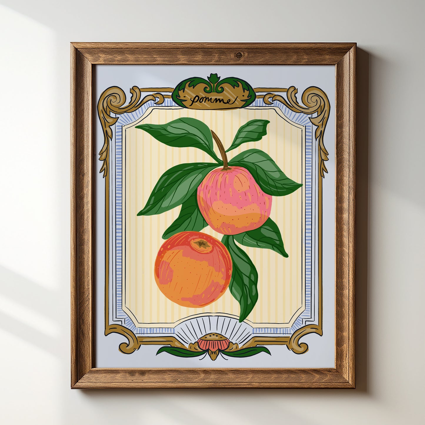 French Vintage Apples - Art Print