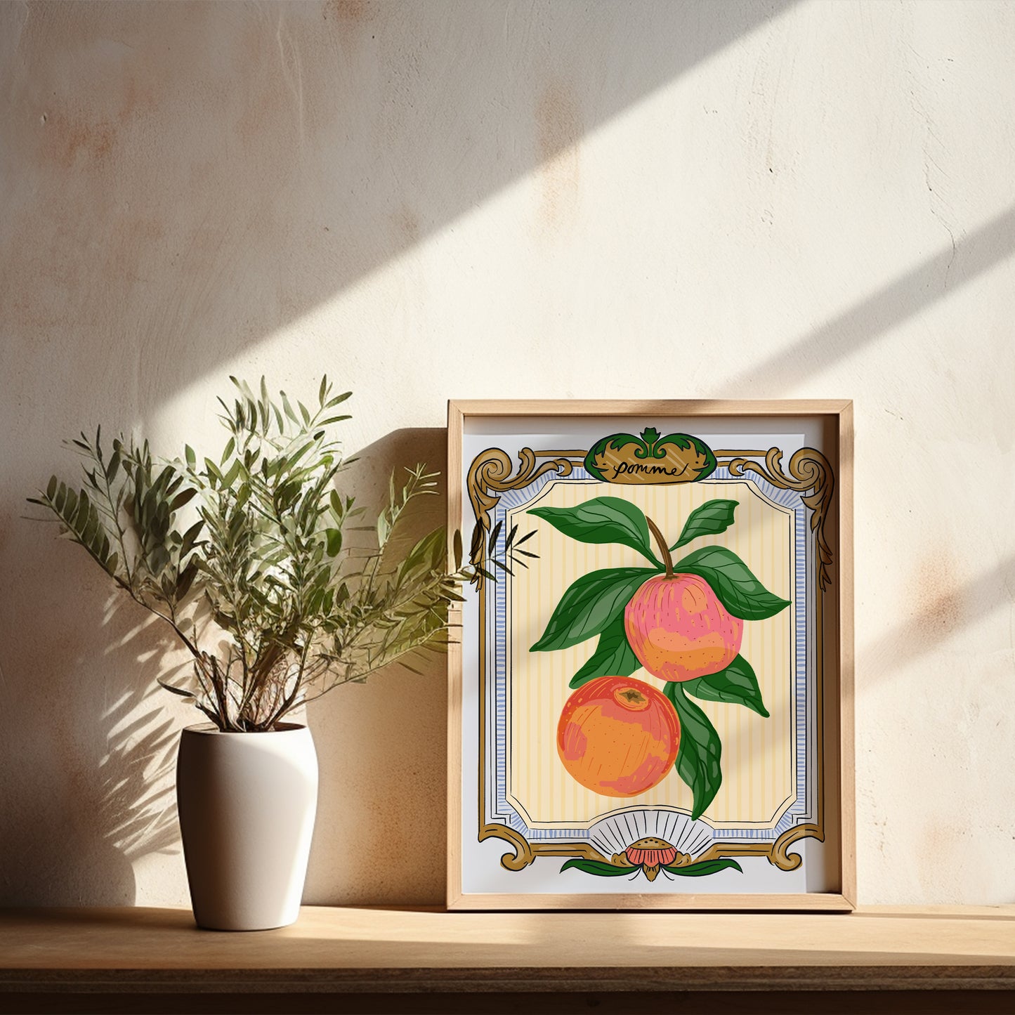 French Vintage Apples - Art Print
