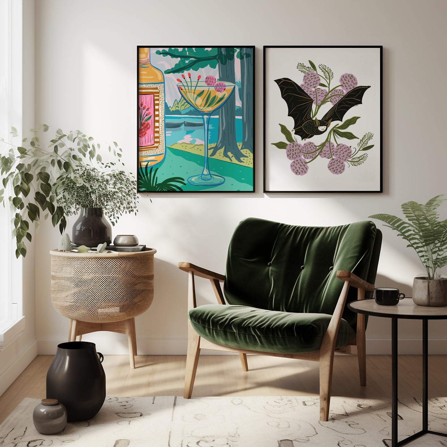 Vintage Bat - Art Print