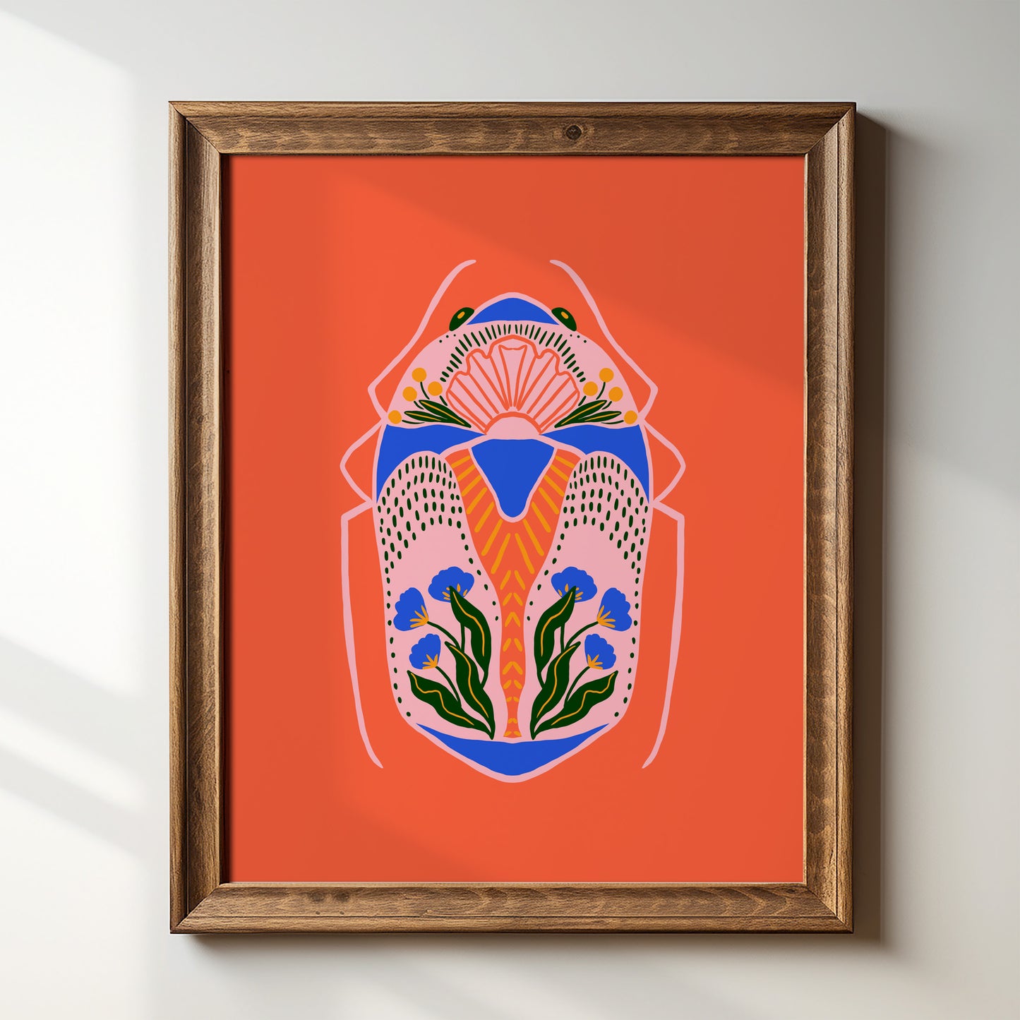 Folk Beetle - Art Print