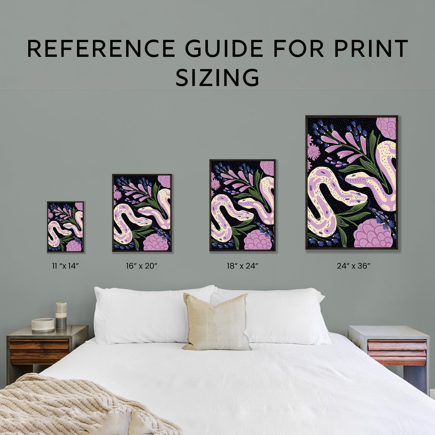 Twin Snakes - Art Print