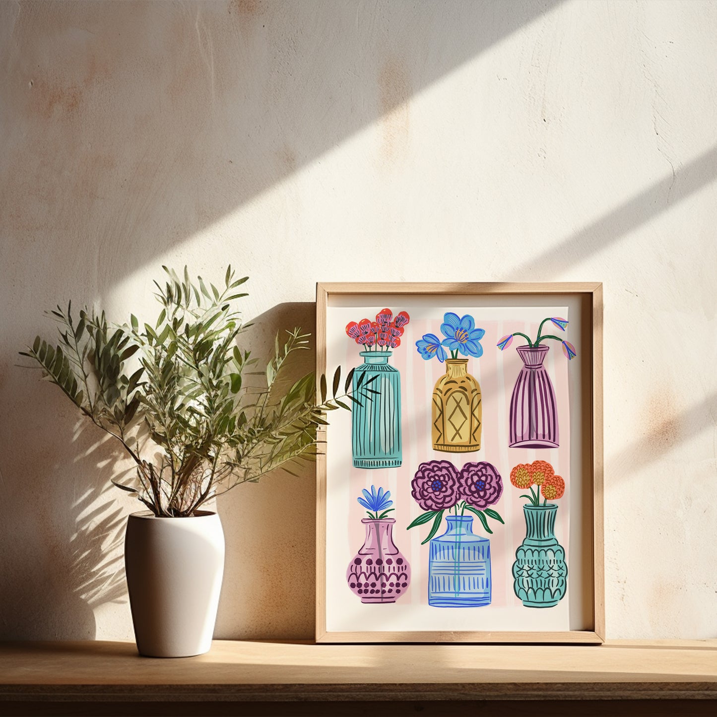 Bud Vases - Art Print