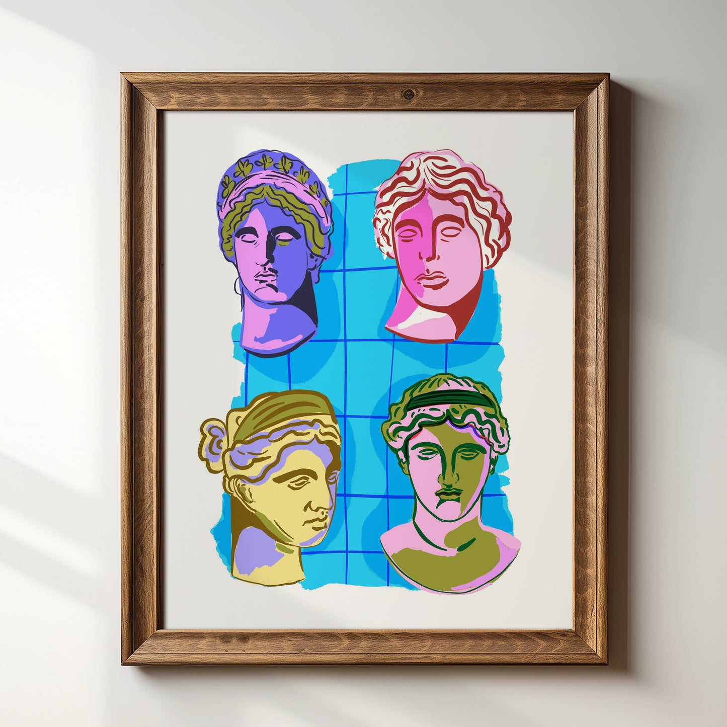 Greek Busts - Art Print