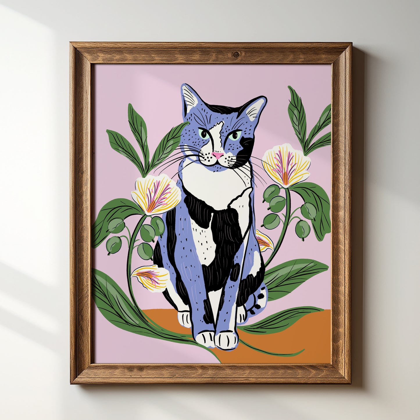 Calico & Cardamom - Periwinkle - Art Print