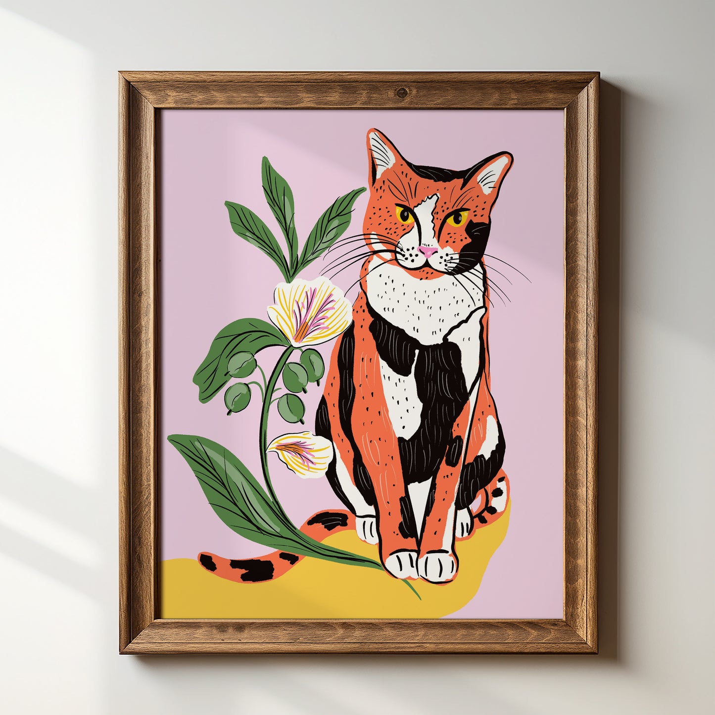 Calico & Cardamom - Orange - Art Print