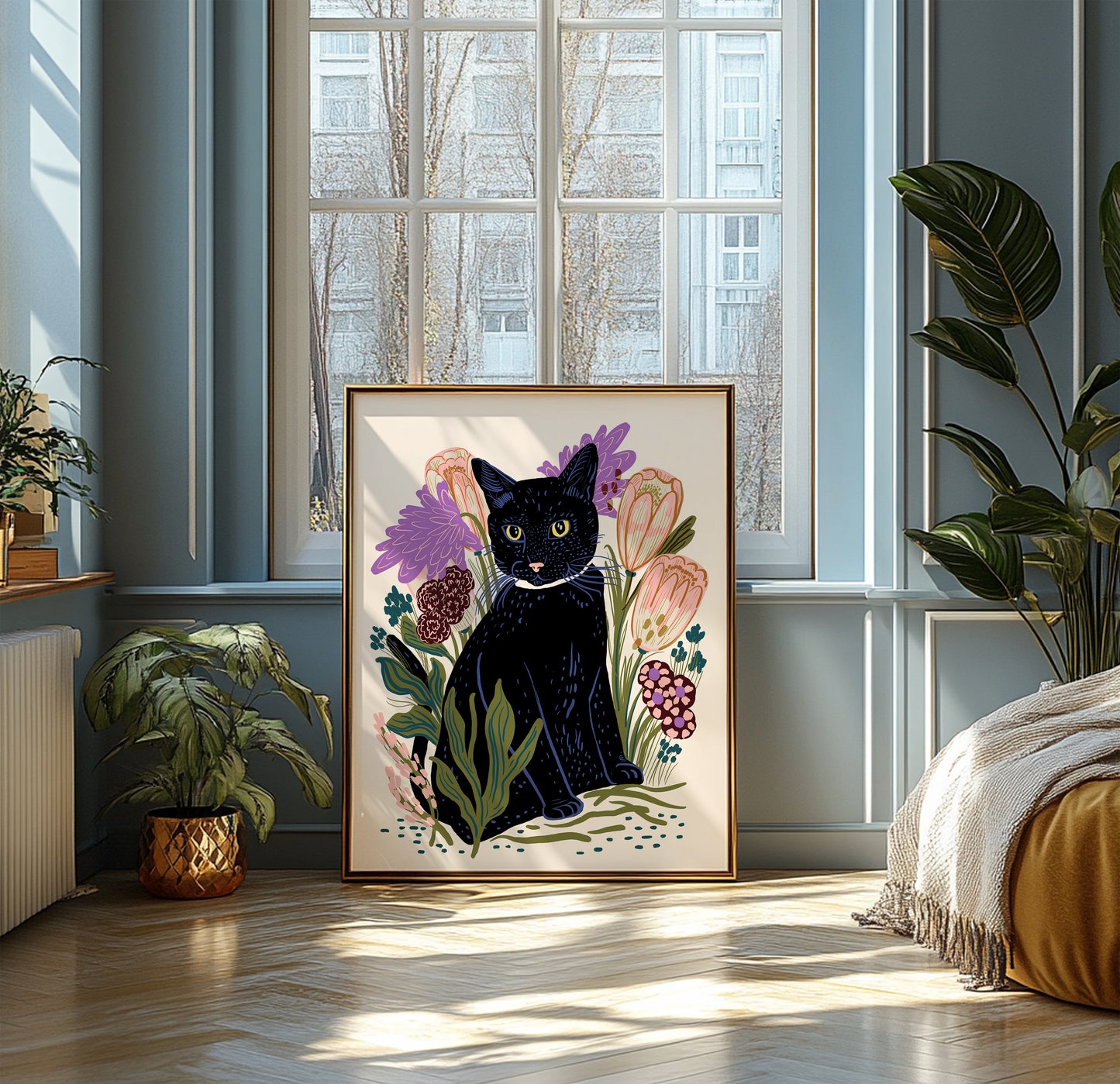 Black Cat - Art Print