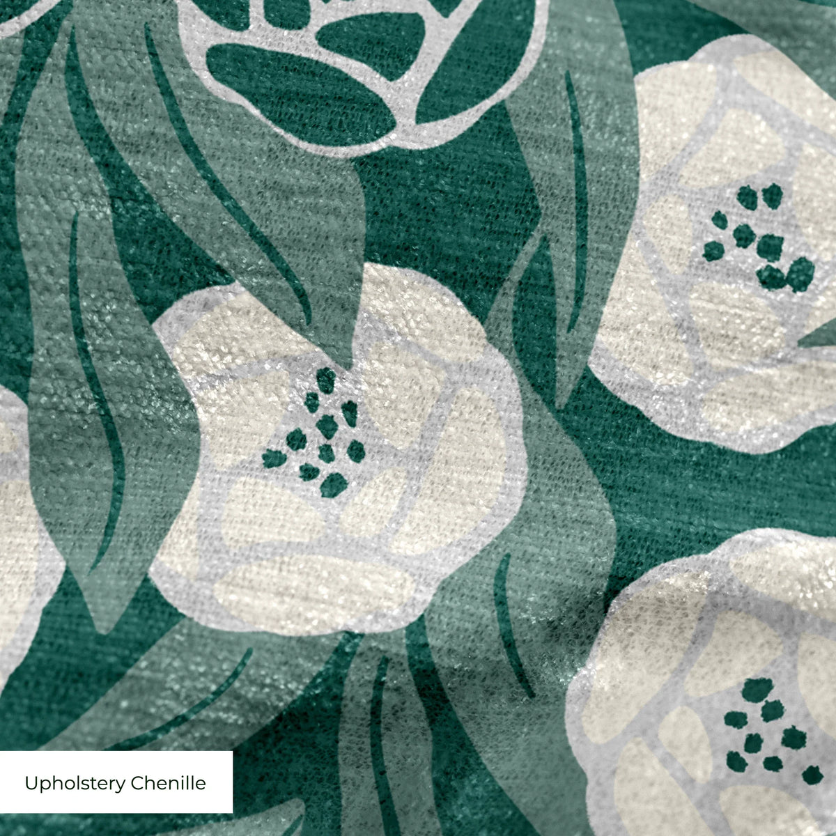 Art Deco Flowers in Country Squire Fabric