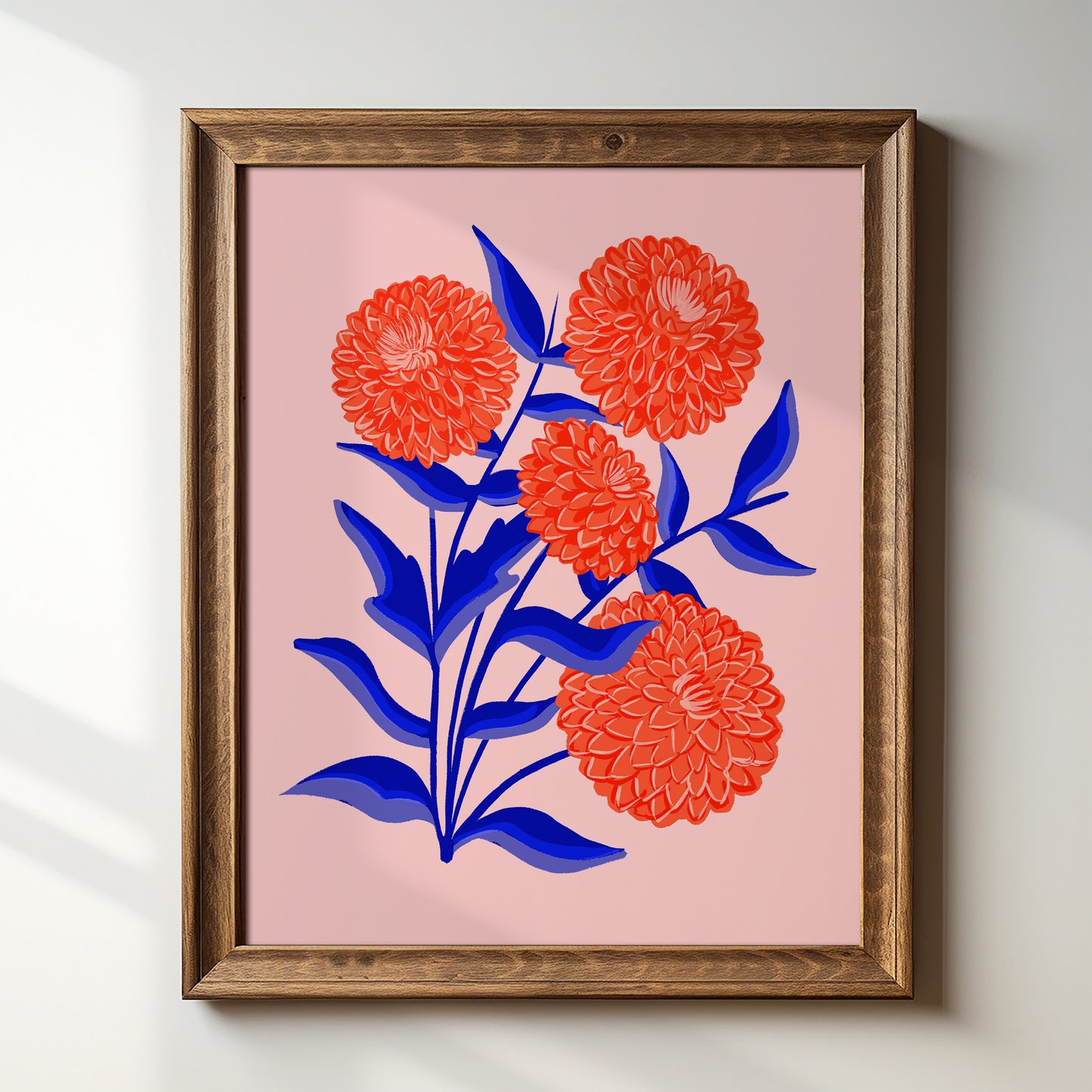 Red Dahlia - Art Print