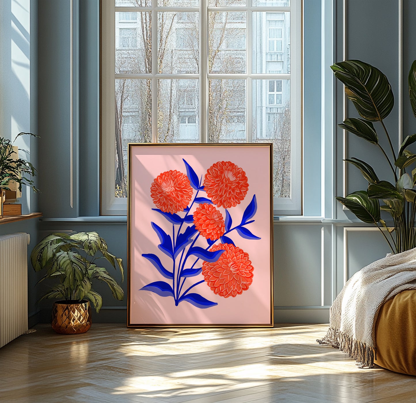 Red Dahlia - Art Print