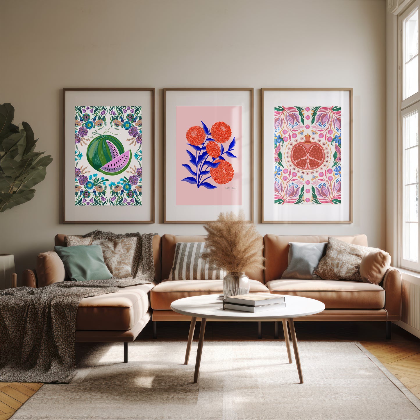 Red Dahlia - Art Print