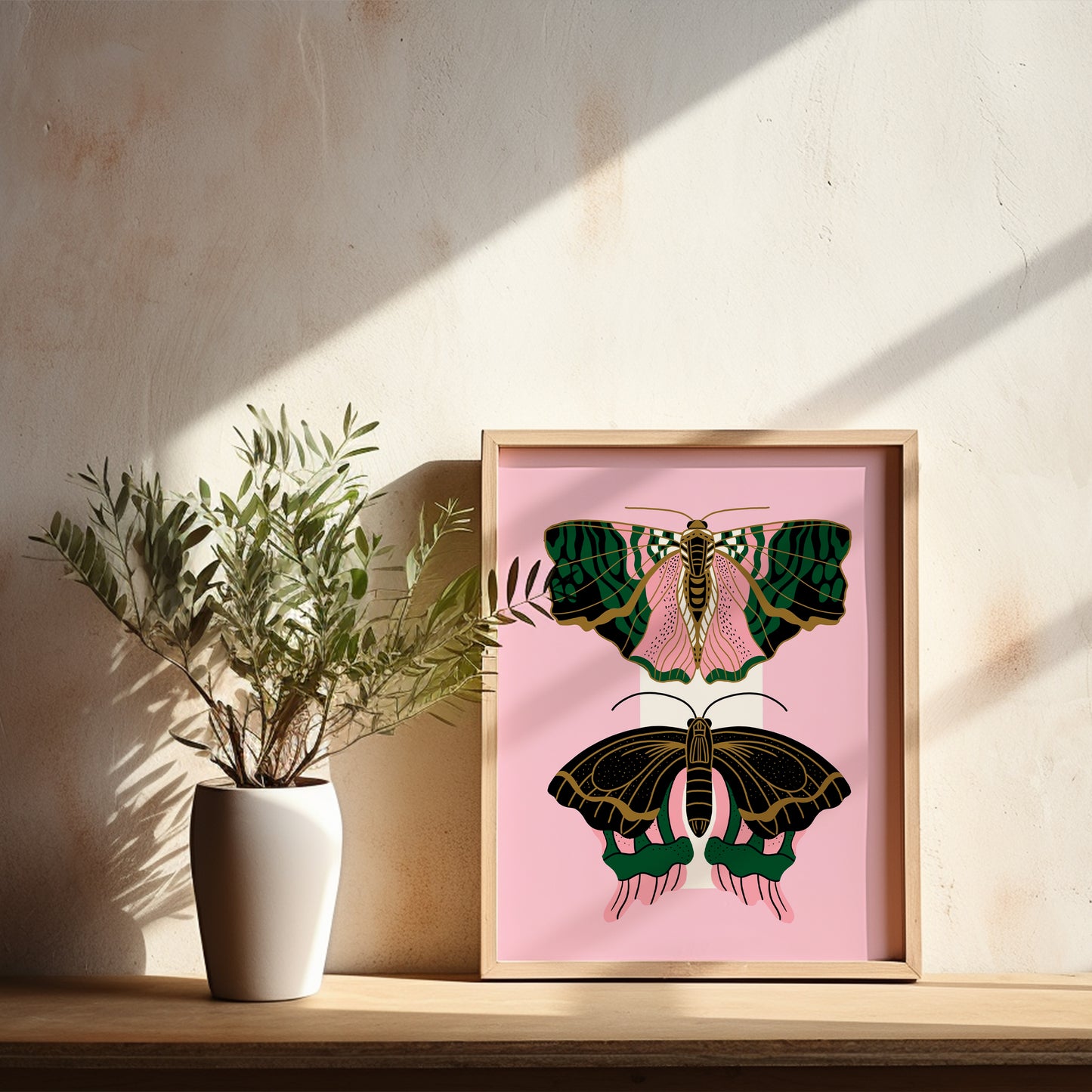 Deco Moths - Art Print