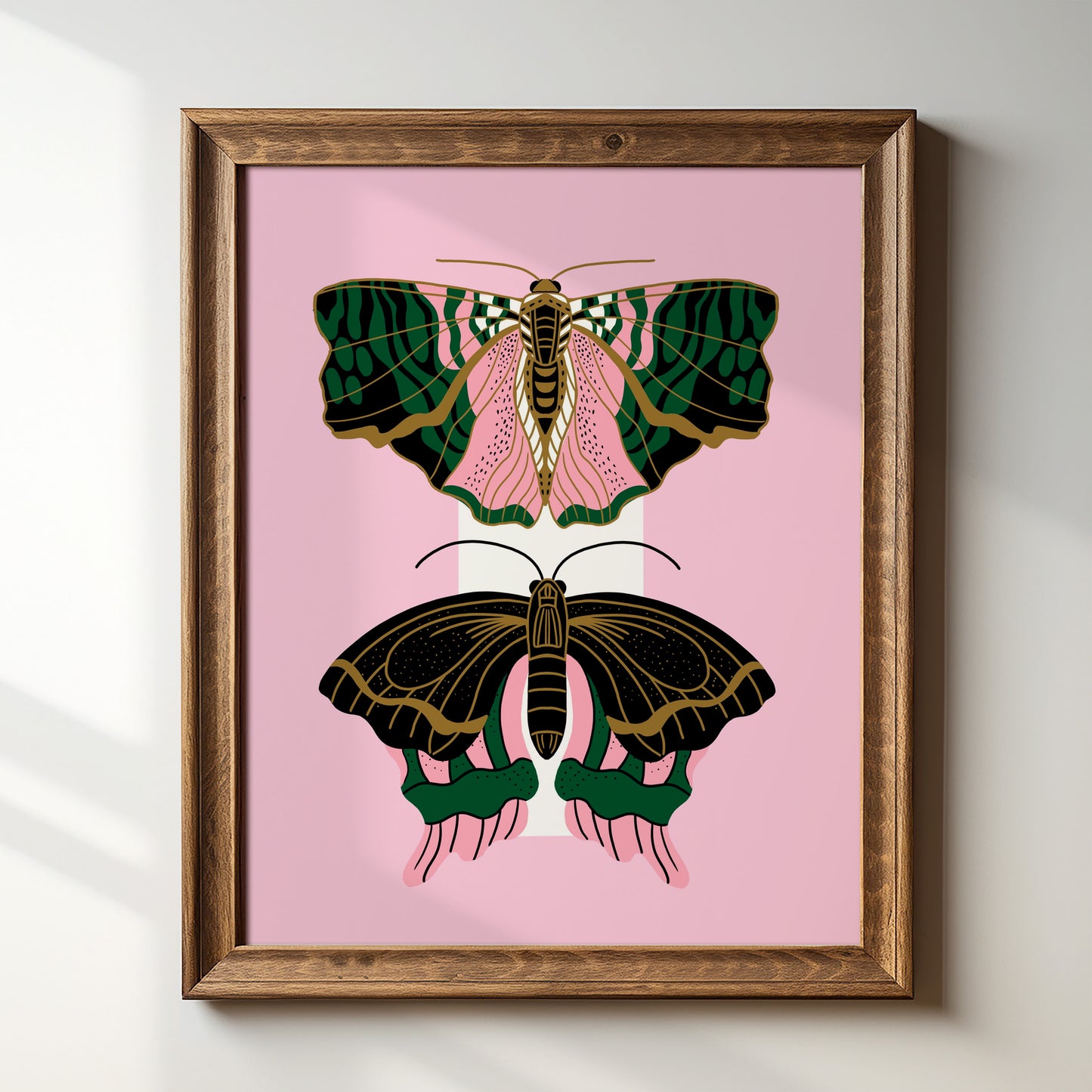 Deco Moths - Art Print