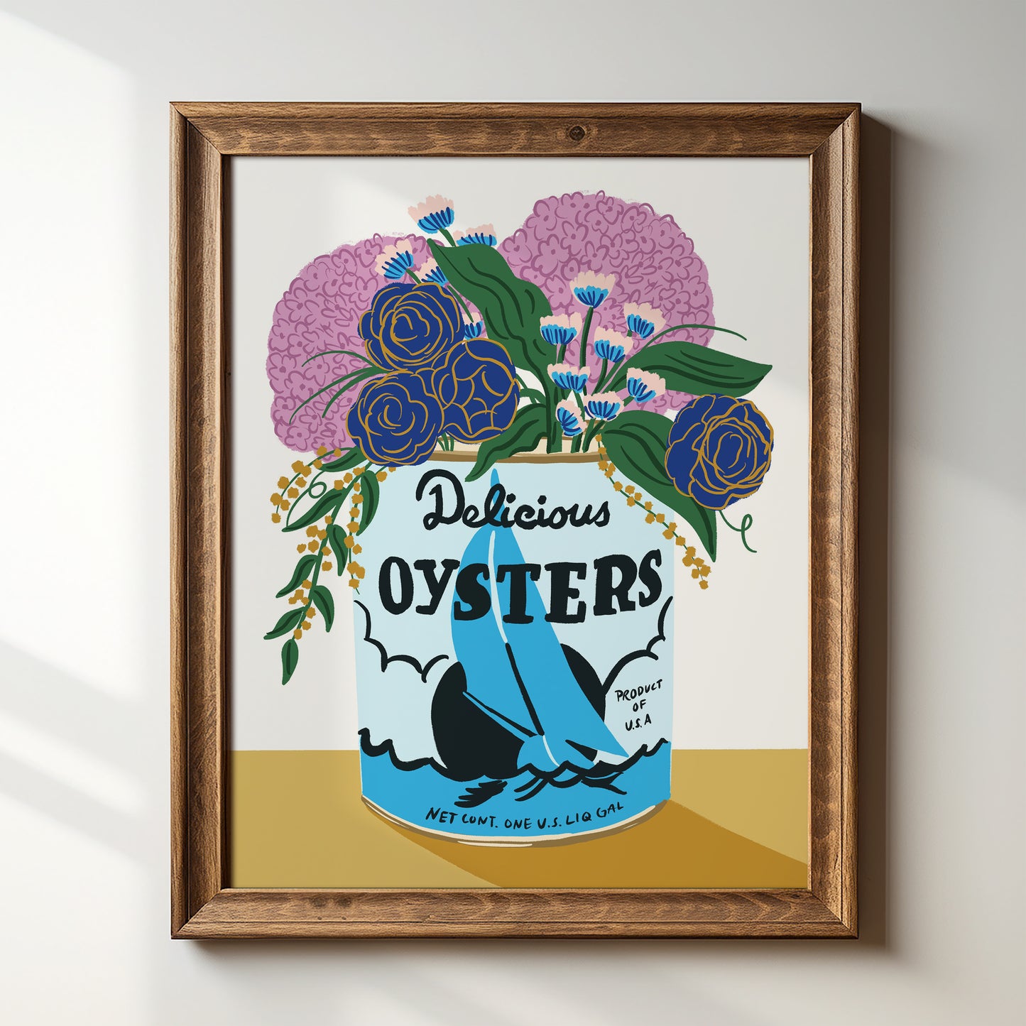 Delicious Oysters Can Redux - Art Print