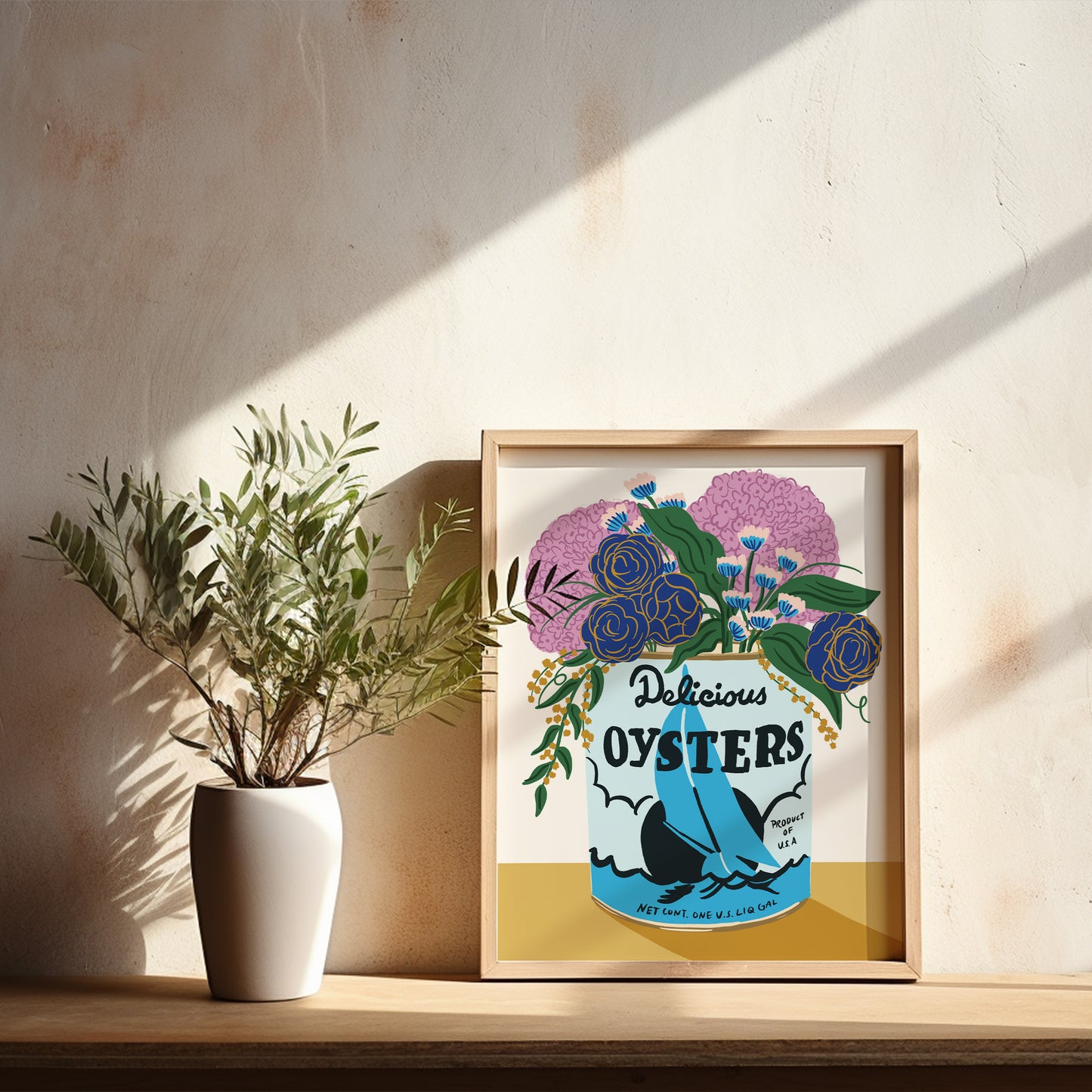 Delicious Oysters Can Redux - Art Print