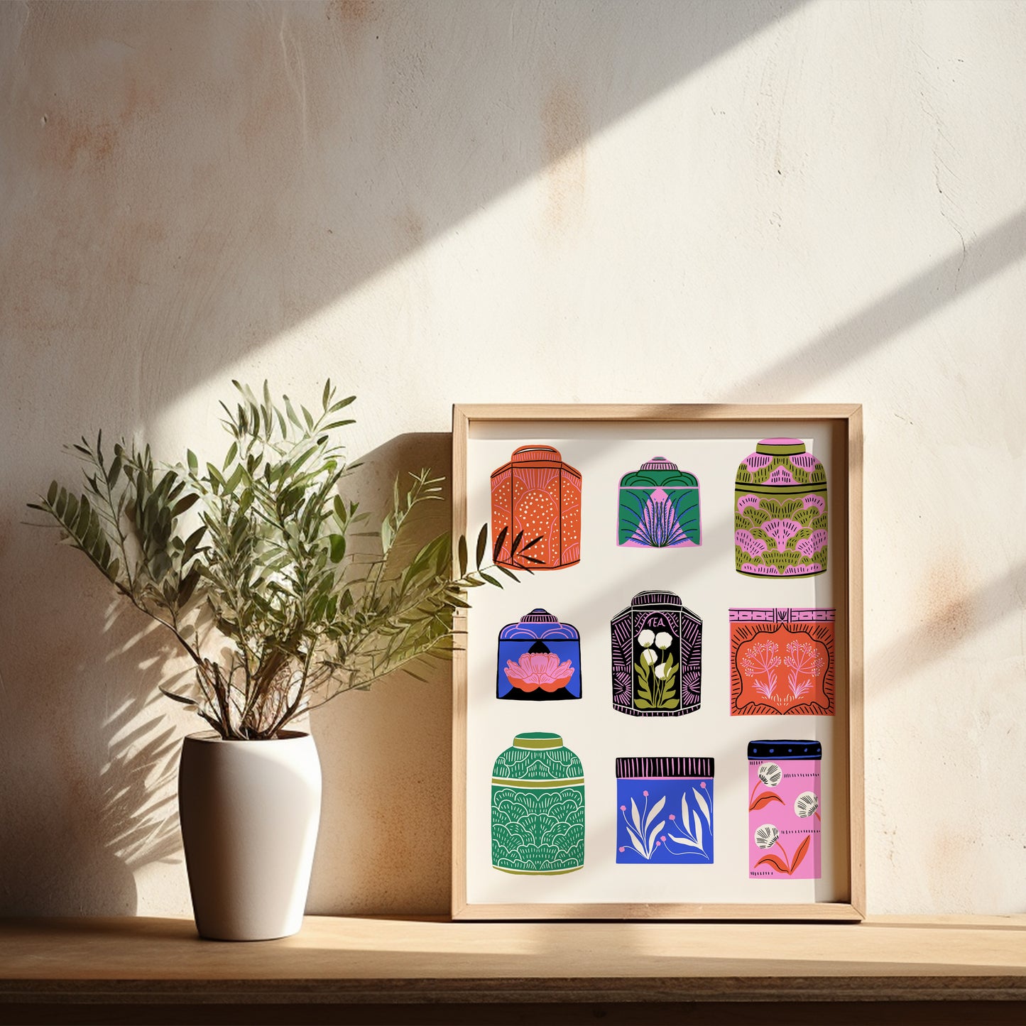 Electric Tea Canisters - Art Print