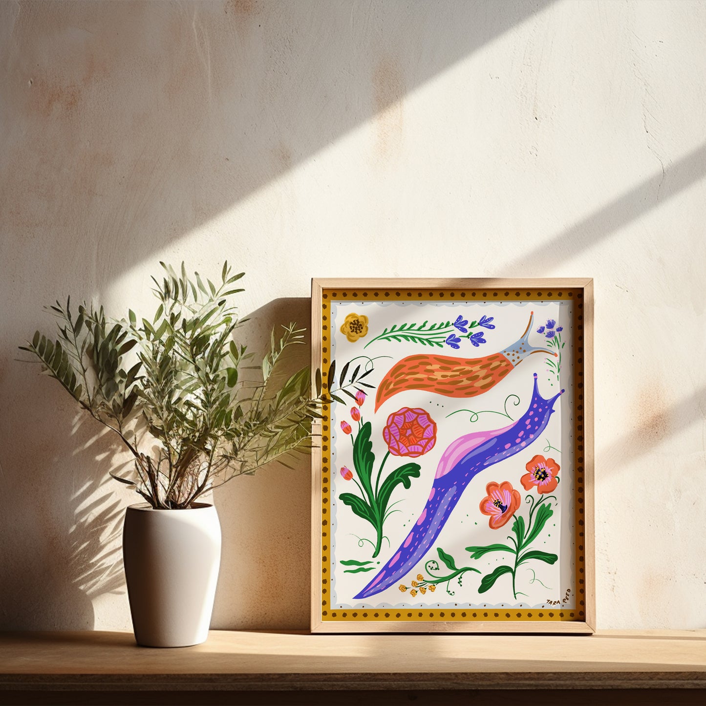 Folk Slugs - Art Print