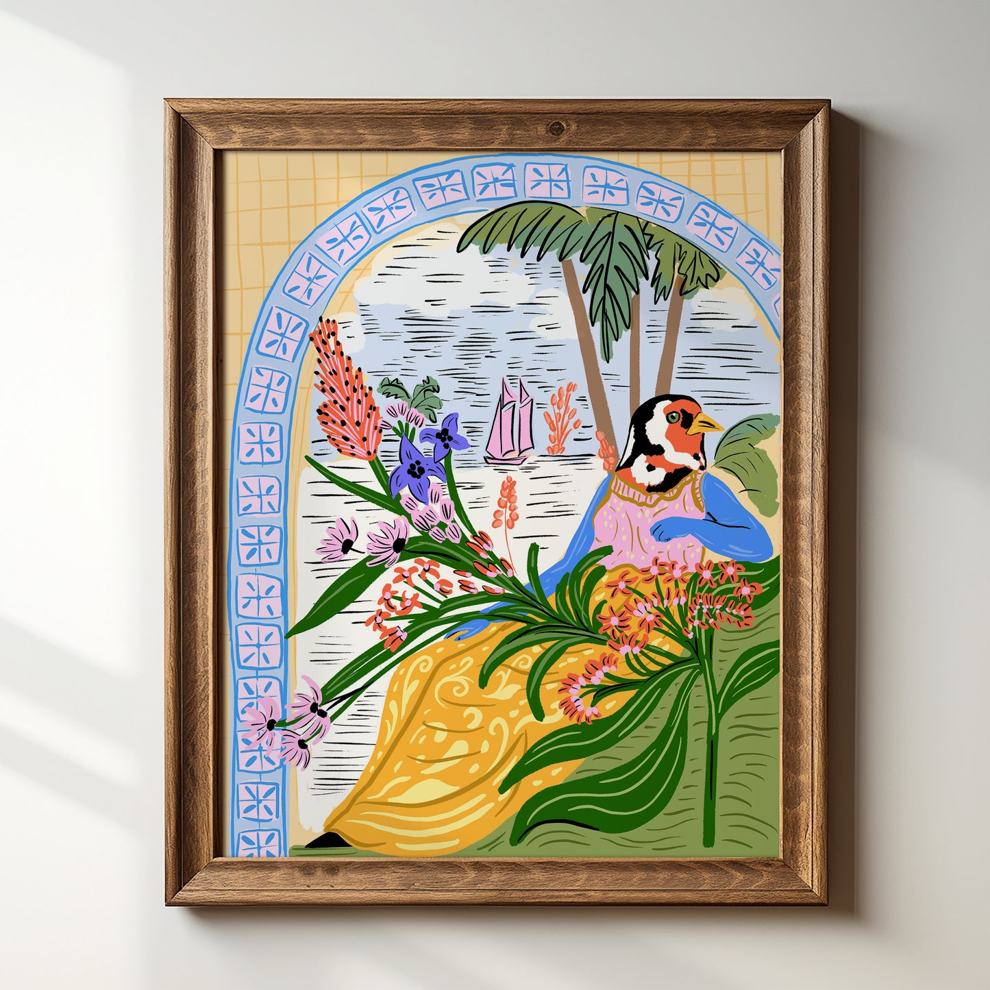Bird Goddess - Art Print
