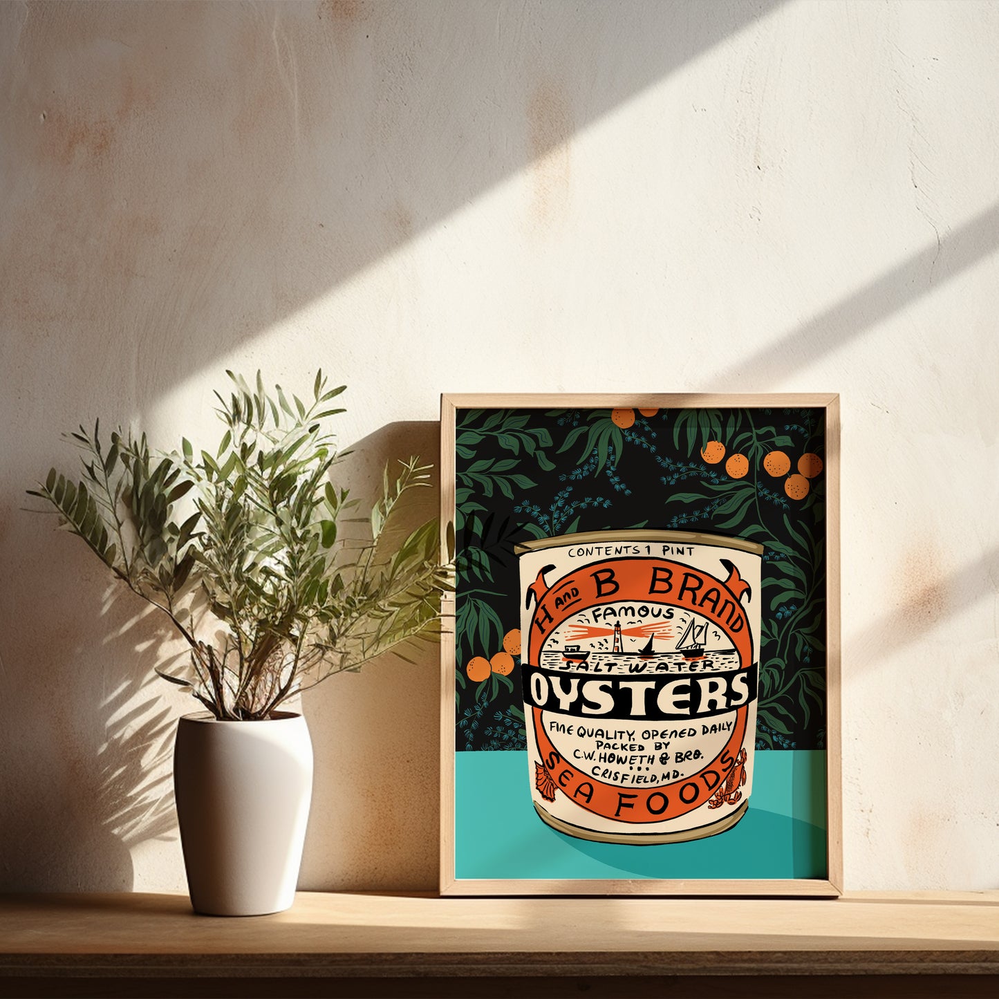 H&B Oyster Can Redux - Art Print