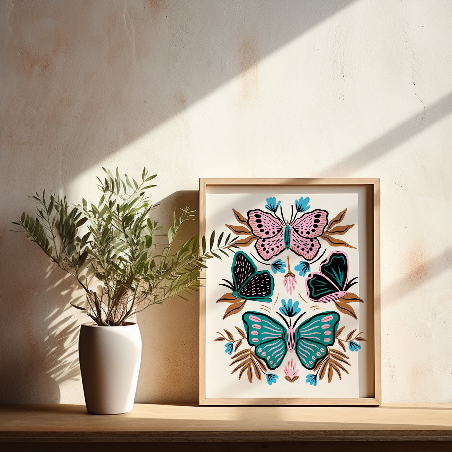 Healing Butterflies - Art Print