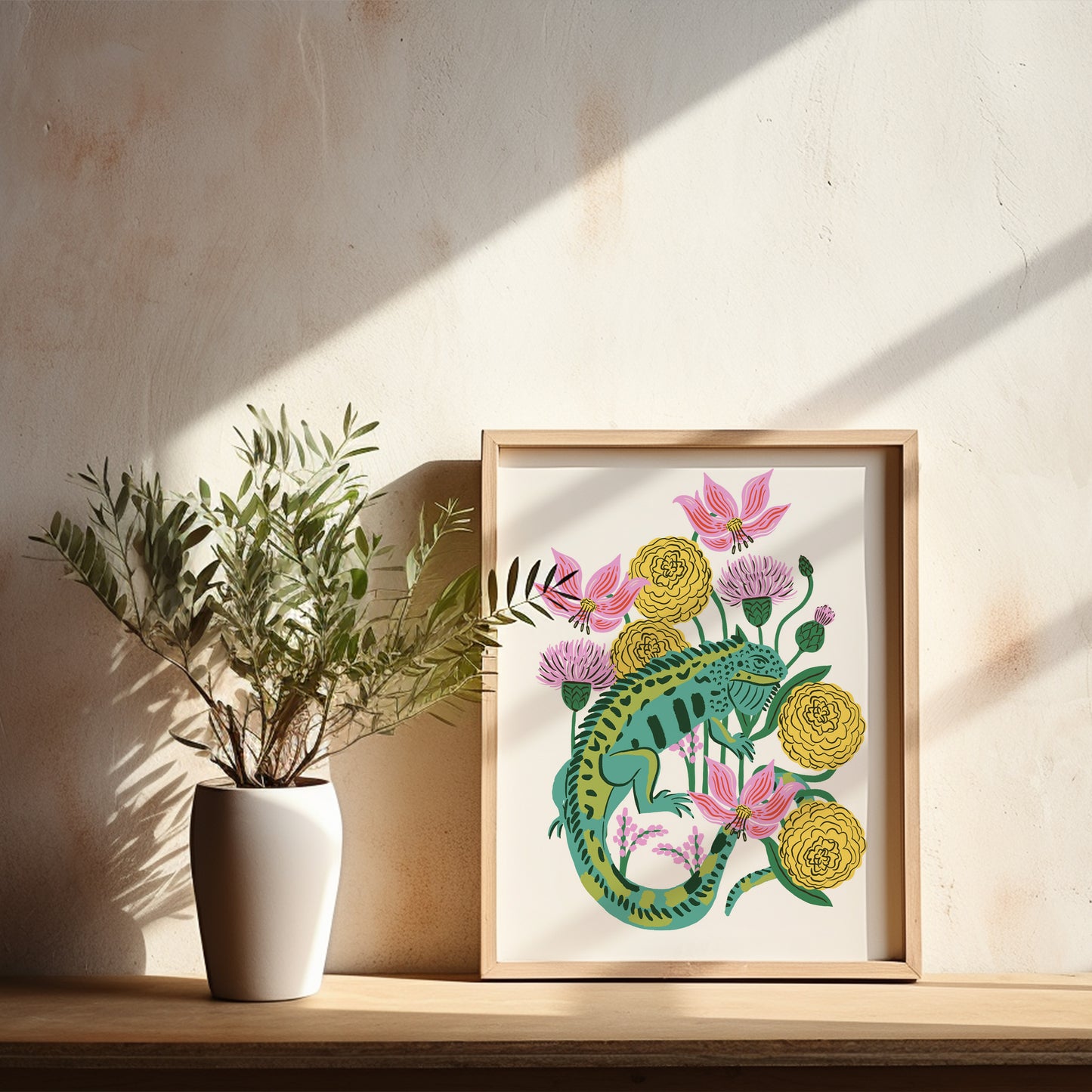 Bold Iguana - Art Print