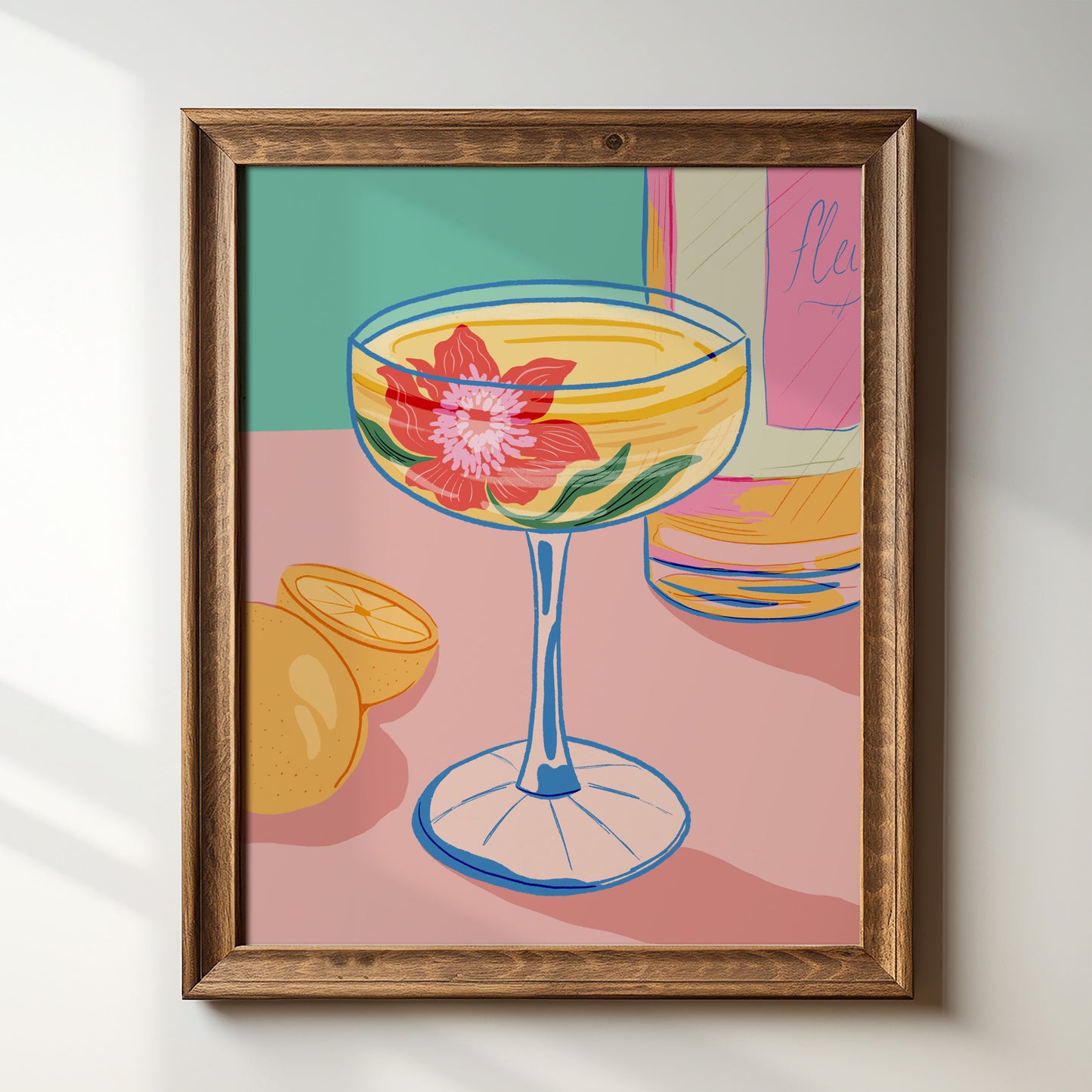 Lemon Blossom Cocktail - Art Print
