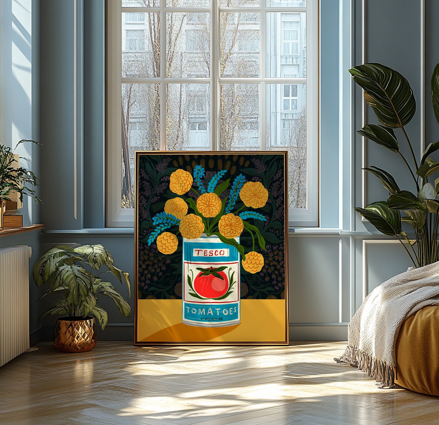 Floral Can - Moody - Art Print