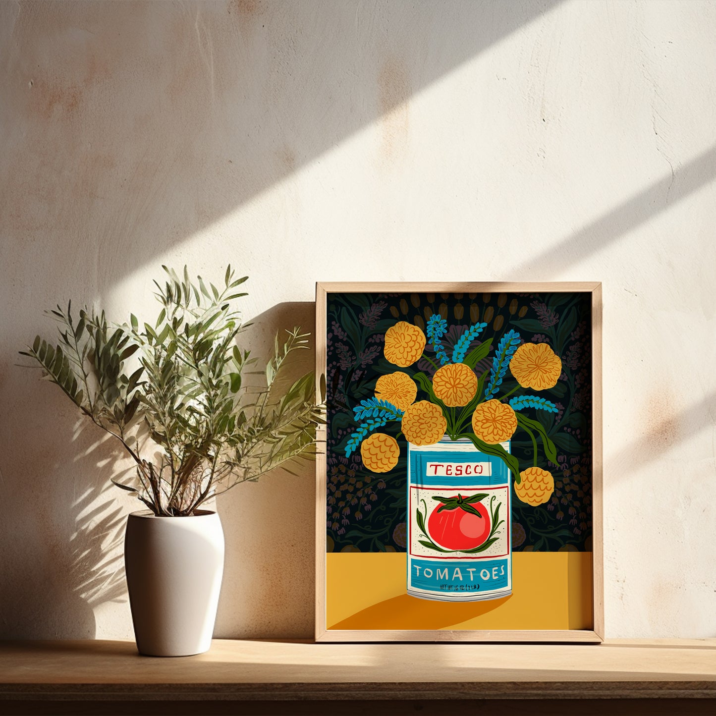Floral Can - Moody - Art Print