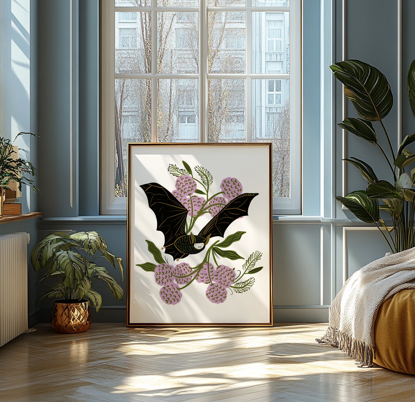 Vintage Bat - Art Print