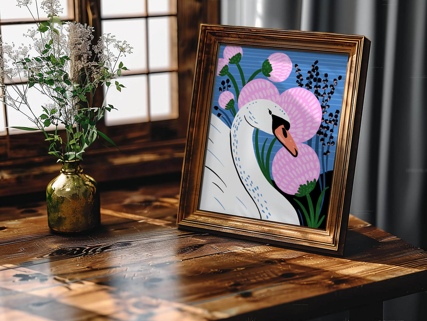 Serene Swan - Art Print