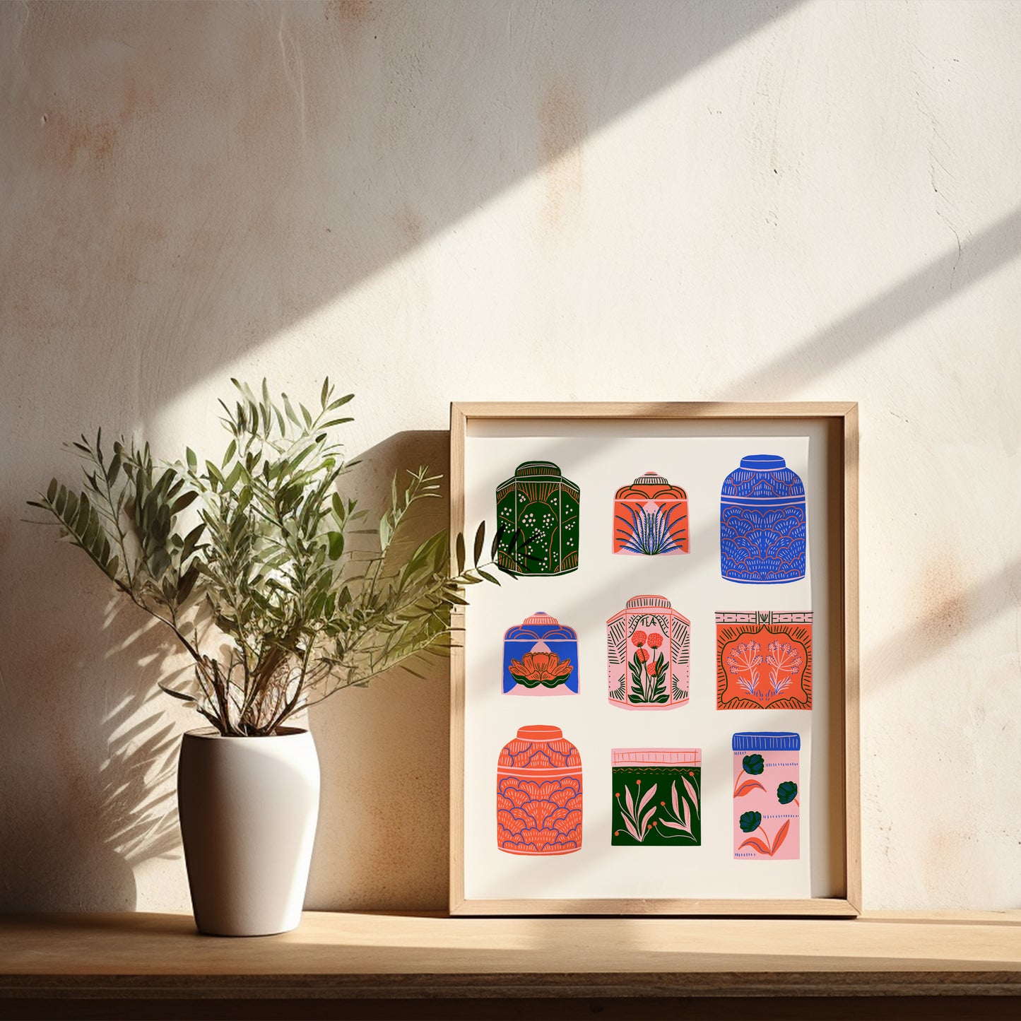 Tea Canisters - Art Print