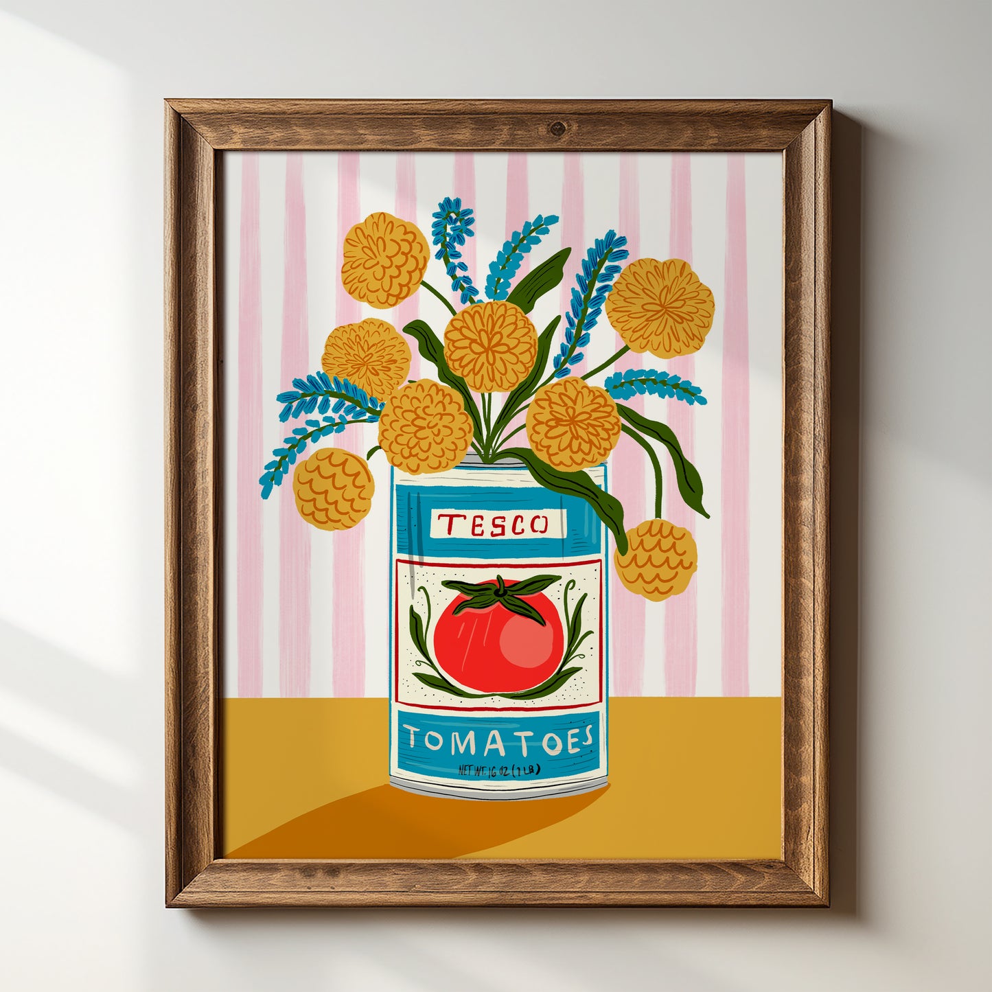 Tomato Can Floral - Art Print