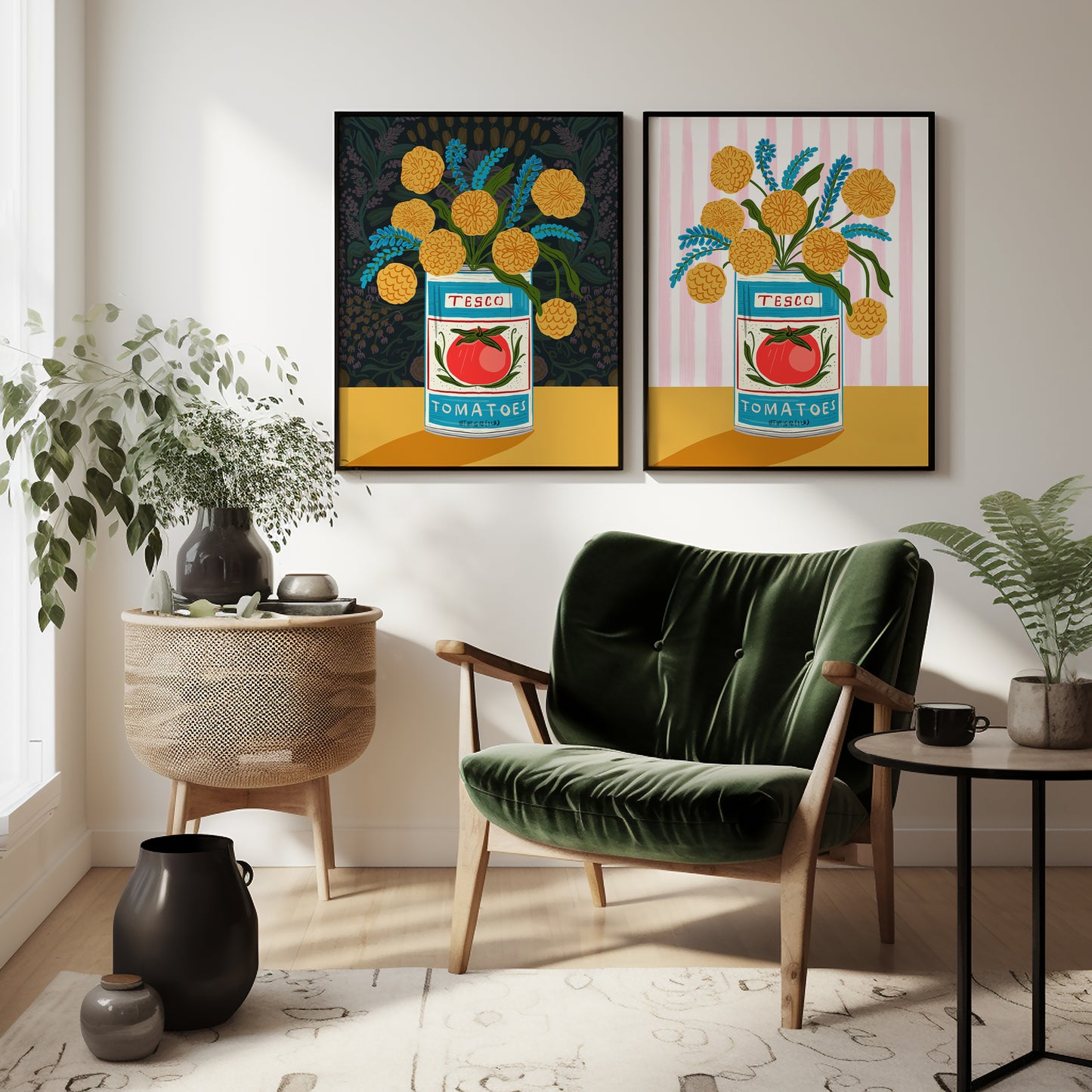 Floral Can - Moody - Art Print
