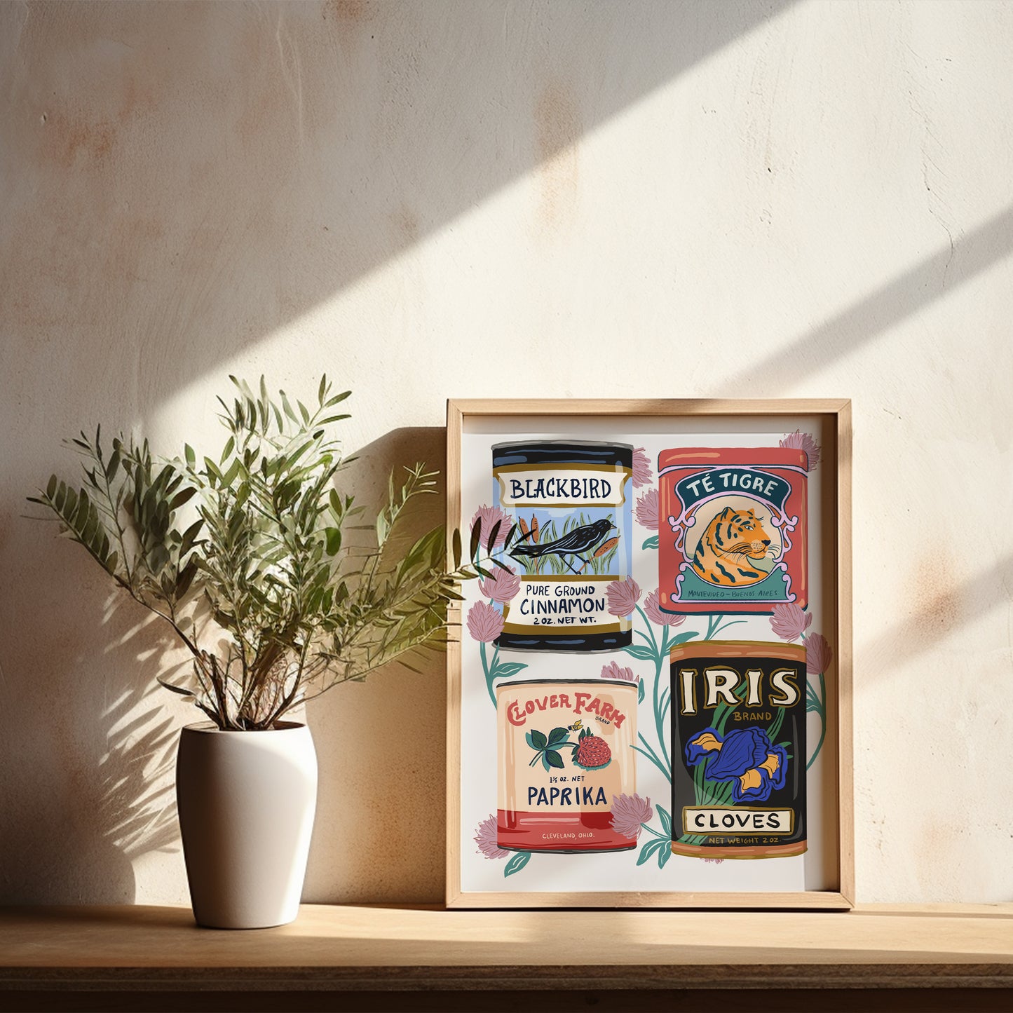 Vintage Cans - Art Print