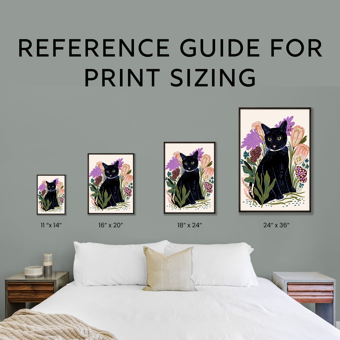 Black Cat - Art Print