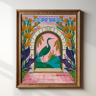 Heron - Art Print