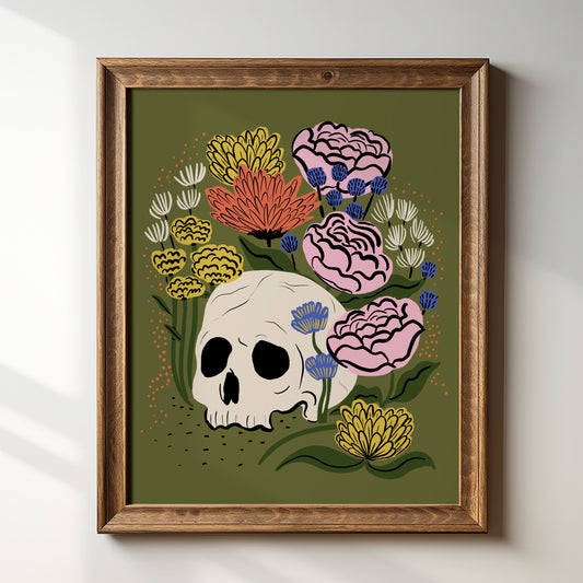 Skull Garden - Art Print