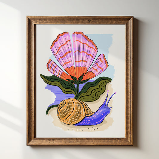 Beach Snail - Art Print