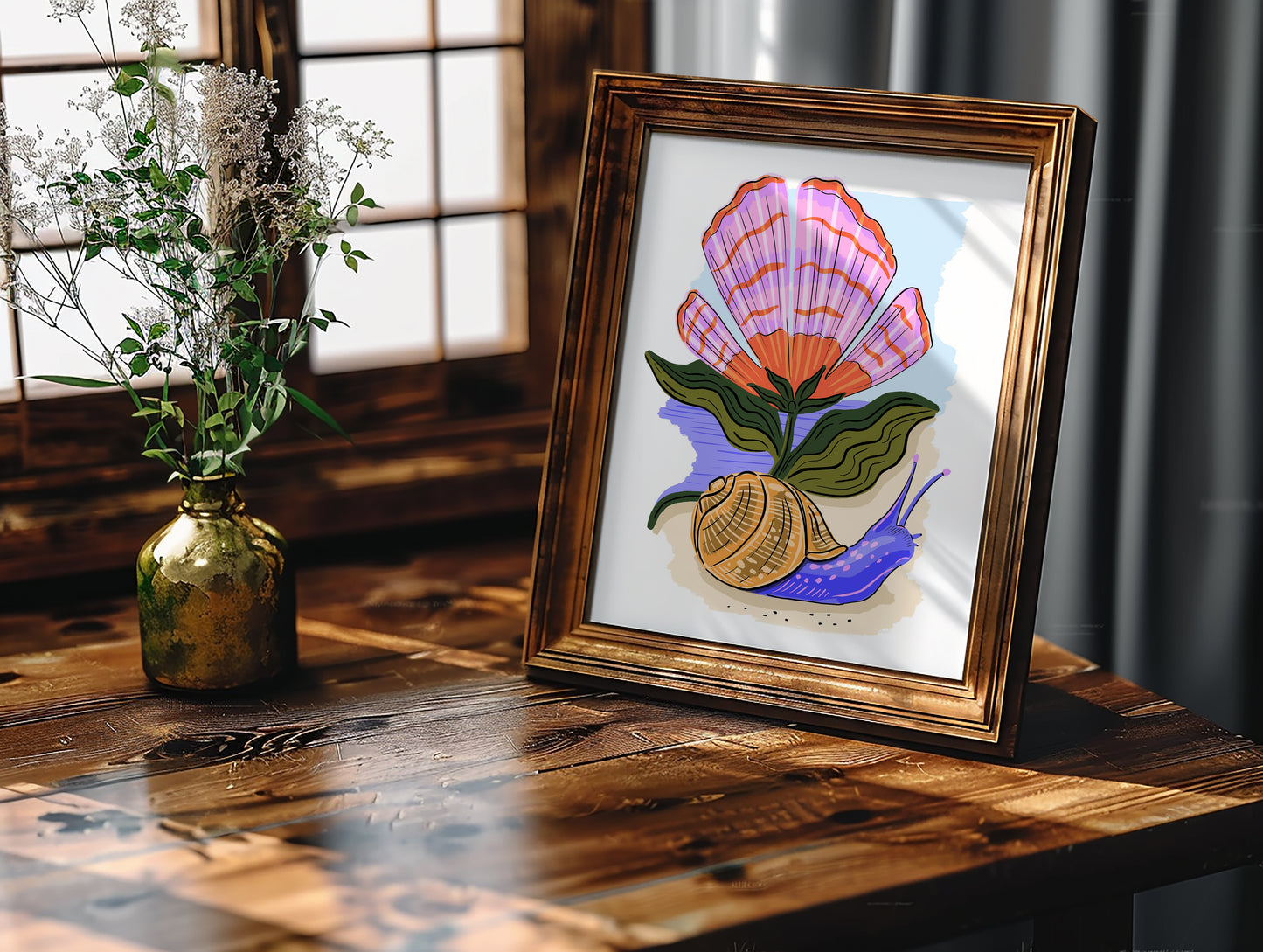 Beach Snail - Art Print