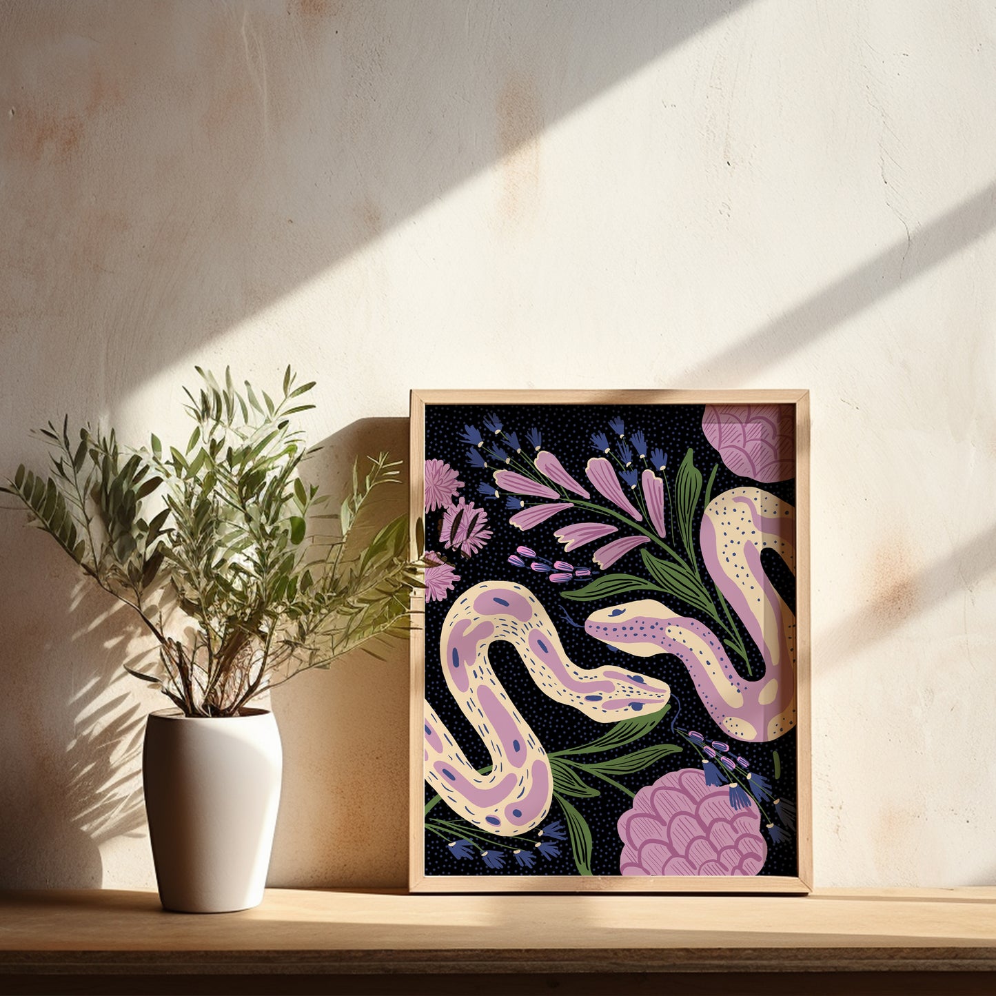 Twin Snakes - Art Print