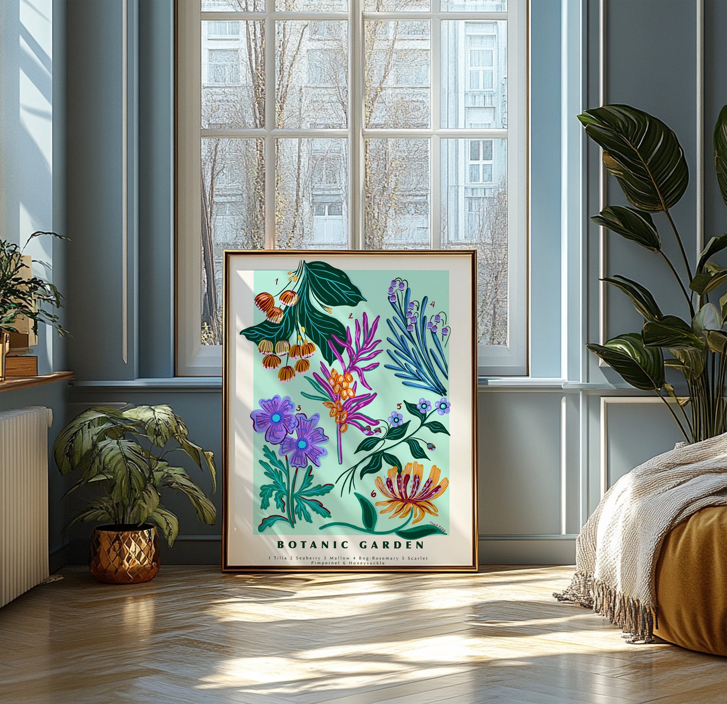 Scientific Poster: Botanic Garden - Art Print