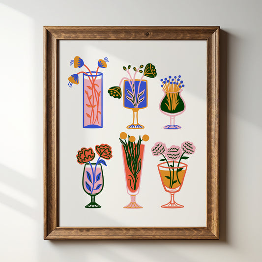 Botanical Cocktails - Art Print