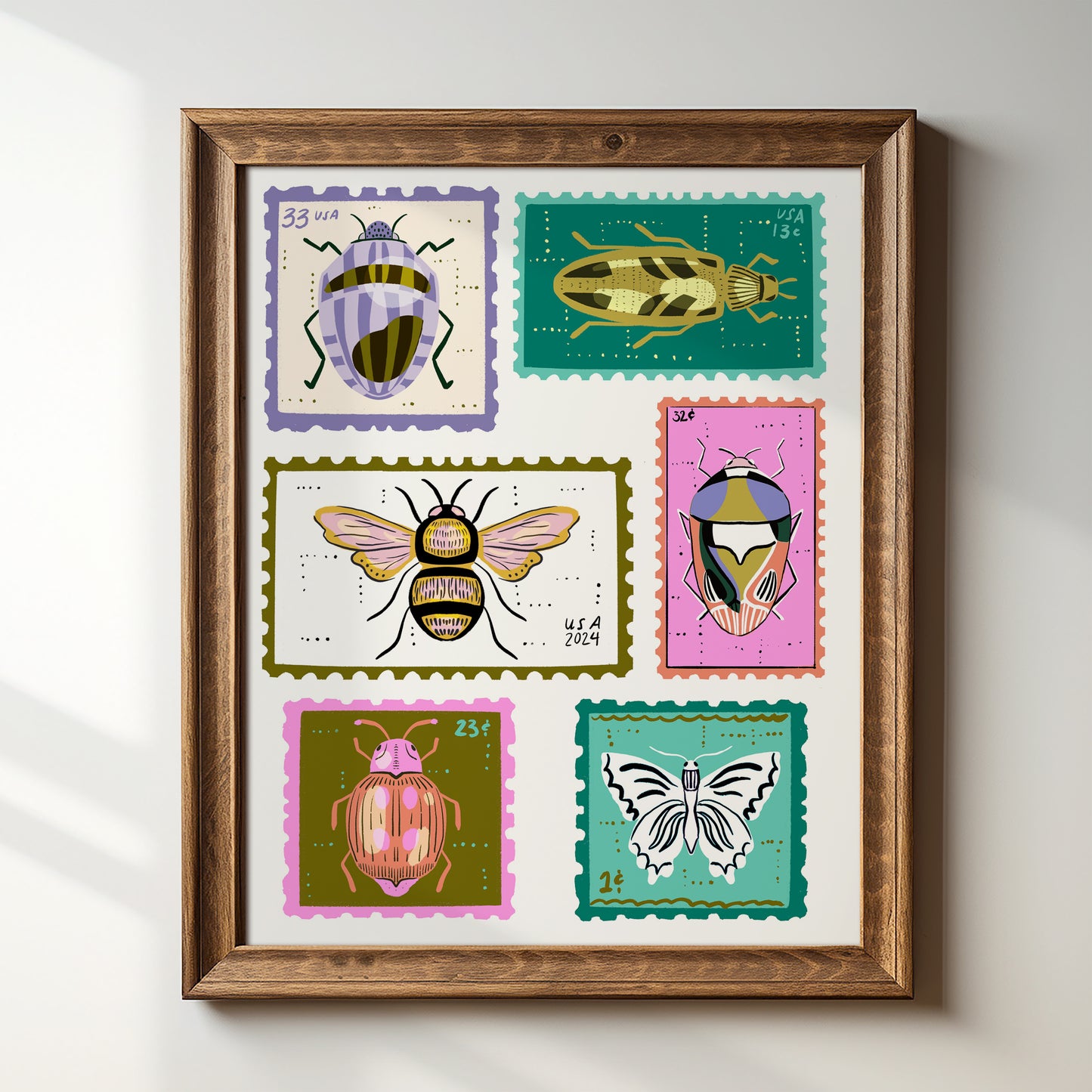 Bug Stamps - Art Print