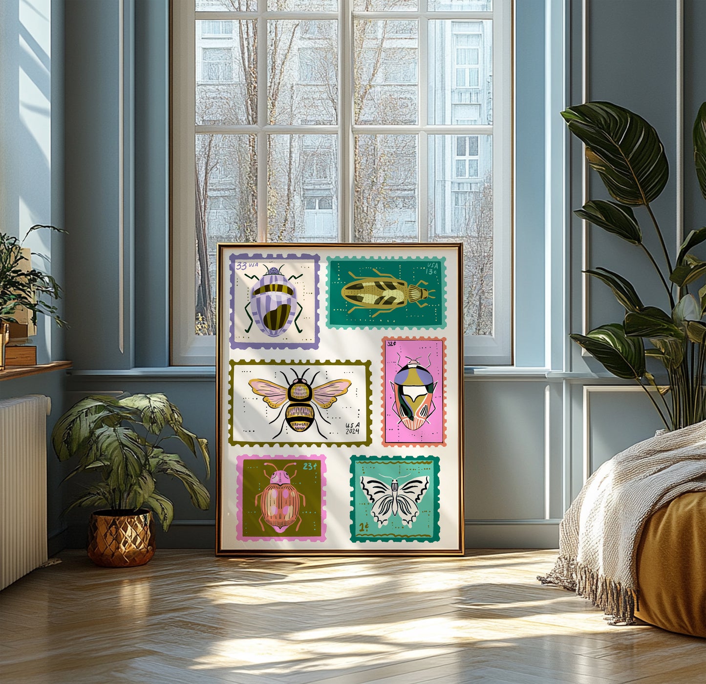 Bug Stamps - Art Print