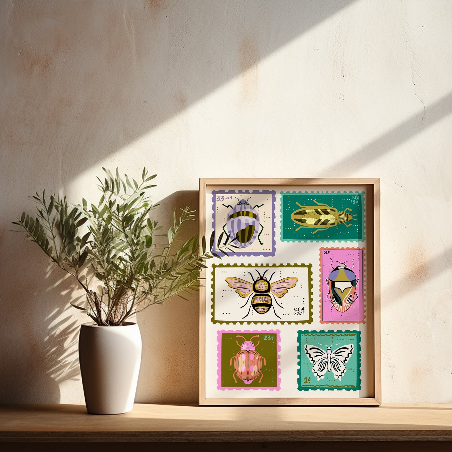 Bug Stamps - Art Print