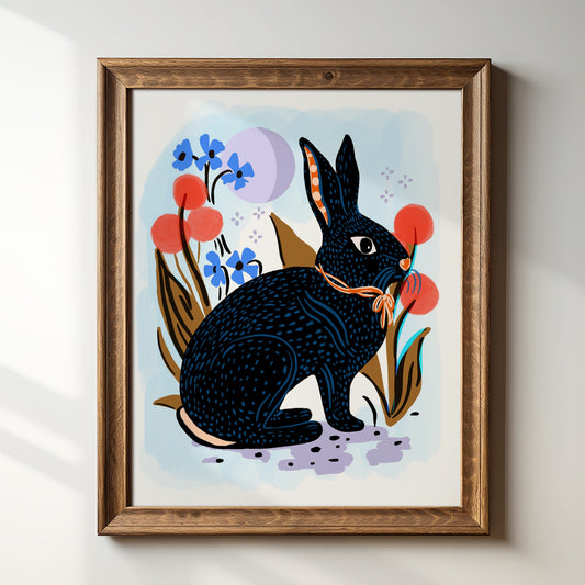 Moon Bunny - Art Print